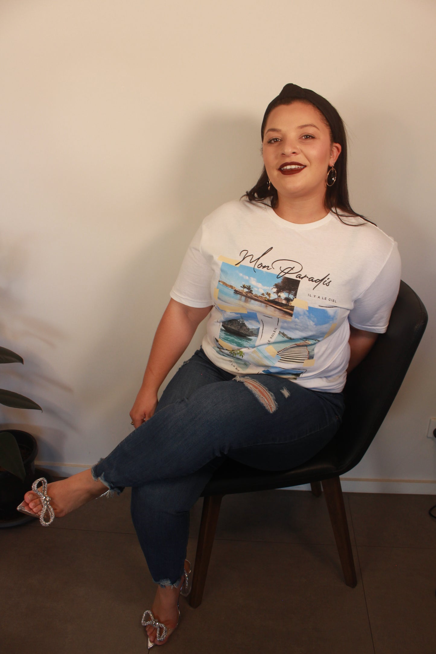 MON PARADIS PRINT T-SHIRT